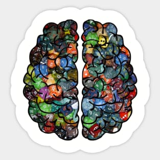 Dice Brain Sticker